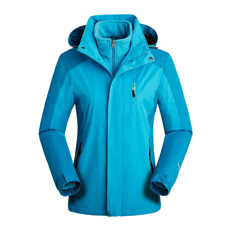 Зимний мужской уличный съемный флисовый Костюм-Двойка для альпинизма | Спорт и