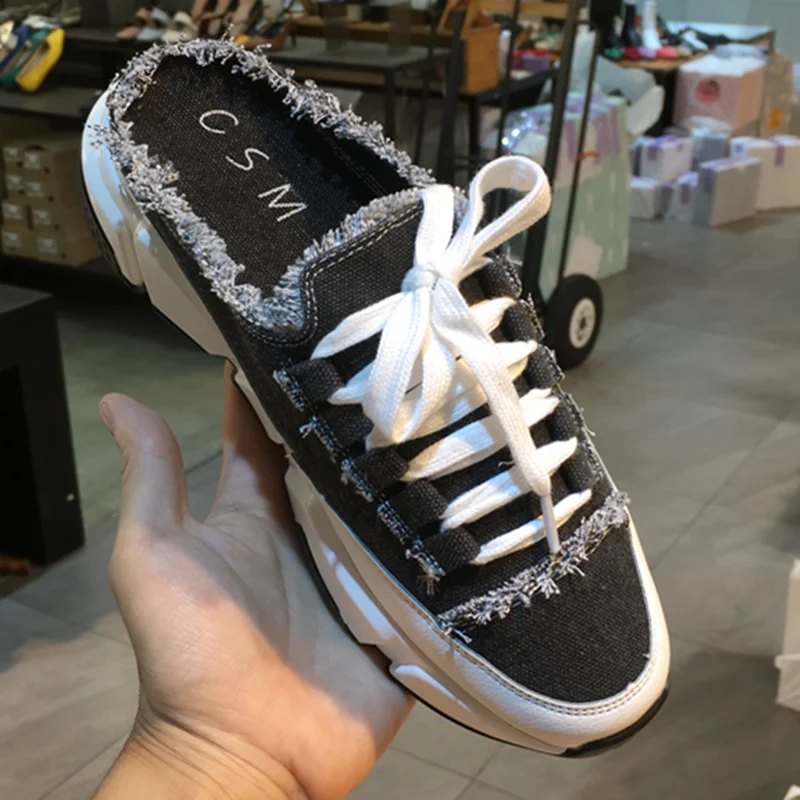 Модная обувь Женские кроссовки с перекрестной шнуровкой без шнуровки