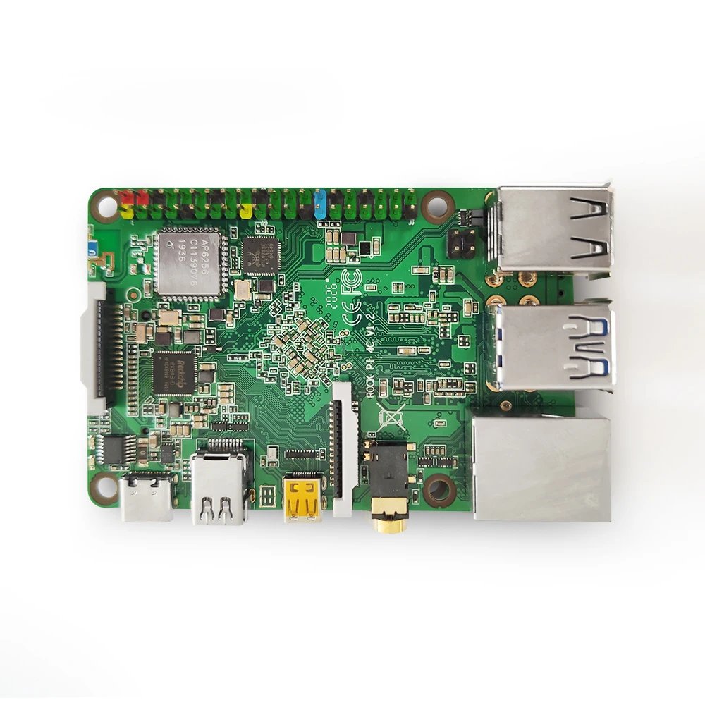 Компьютер ROCK PI 4C Rockchip RK3399 4 Гб LPDDR4 Mali T860MP4 SBC/одноплатный компьютер совместимый с