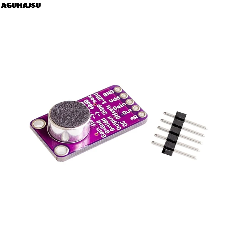 MAX9814 Microphone AGC Amplifier Board Module Auto Gain Control for Arduino Programmable Attack and Release Ratio Low THD
