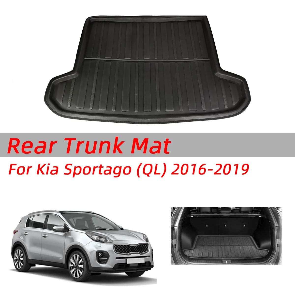 Коврик для багажника автомобиля коврик матовый пола Kia Sportage QL 2016 2017 2018 2019 |