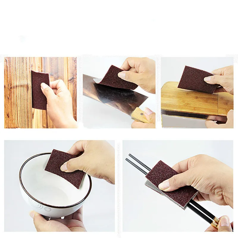 

1 Pcs Household Tools Kitchen Utensils Accessories Lazy Helper Emery Cloth Magic Cleaning Sponge Cleaning Emery Sponge
