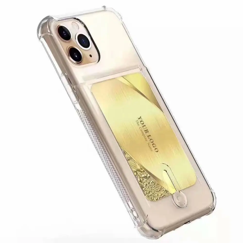 Прозрачный чехол для телефона из ТПУ с отделением карт iPhone X 7 8 6S 6 Plus 7Plus ультра
