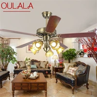 oulala classical ceiling fan light big 52 inch modern simple lamp with remote control led for home living room