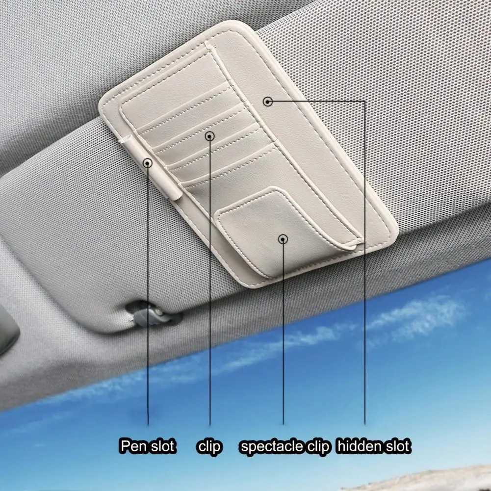 Универсальный многофункциональный автомобильный Органайзер на козырек для