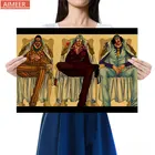 AIMEER коллекция комиксов один персонаж три ВМС генералы винтажный постер из крафт-бумаги мультяшный Декор Картина 50,5*35 см