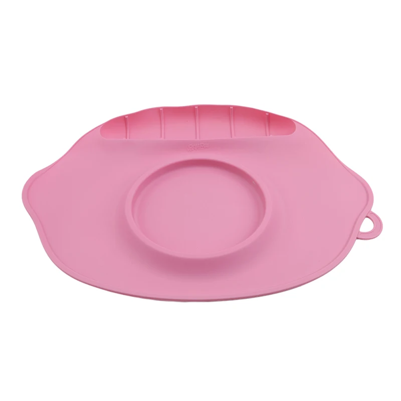 

Baby Dishes Children Silicone Solid Color Plate Placemat Waterproof Antibacterial Tableware For Children Sucker Silicone Mats