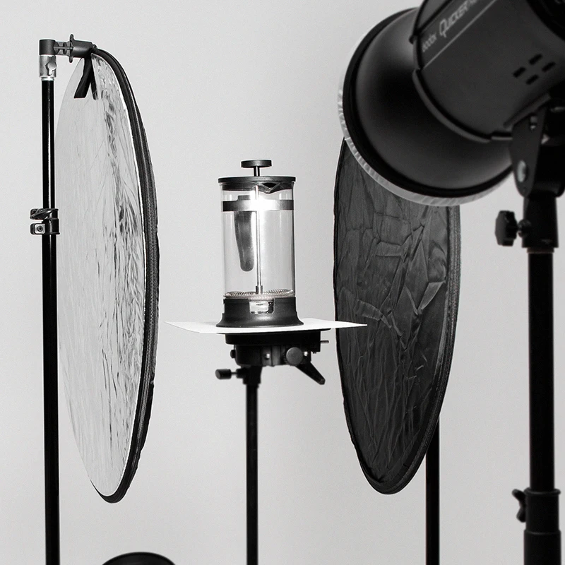 Круглый отражатель для фотосъемки 2 в 1 золотисветильник и серебристый цвета |