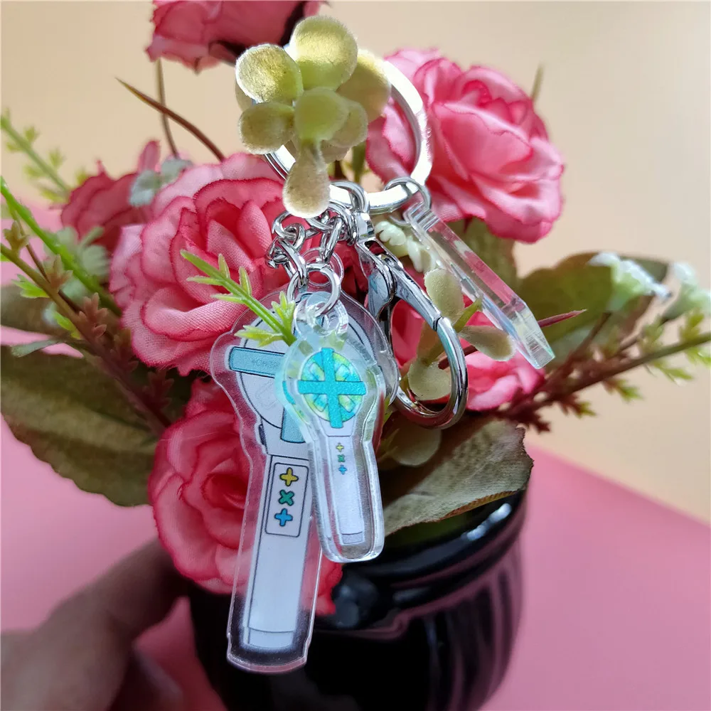

TXT SOOBIN Acrylic Phone Keychain Light Stick Key Ring