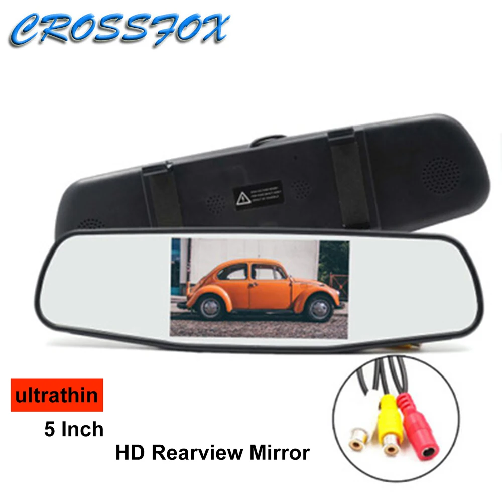 Автомобильный монитор зеркала заднего вида HD видео для автопарковки TFT ЖК-экран