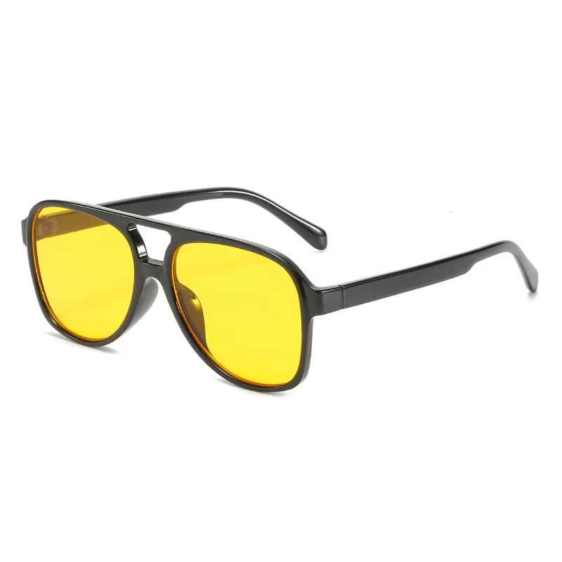 

Fashion Pilot Sunglasses Women Double Bean Sunglass Vintage Men Aviator Brand Design Eyewear Gradient Shades UV400 Sun Glass