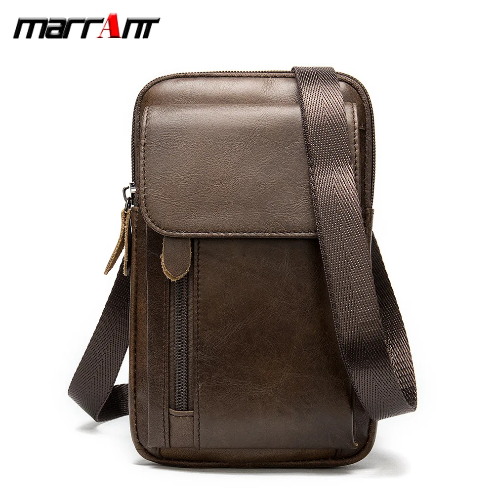 

Gu маленькая сумка из воловьей кожи первого слоя, модная сумка через плечо, многофункциональный ремень, 6,5 дюймов, стандартная поясная сумка