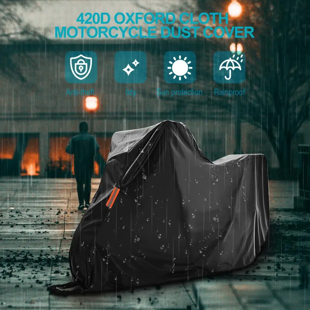 Чехол для мотоцикла 420D из водонепроницаемой ткани Оксфорд укрытие защиты
