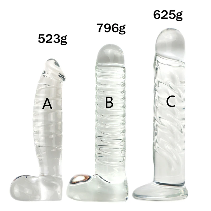 Огромный стеклянный фаллоимитатор 3 стиля фаллоимитаторы для женщин массажер