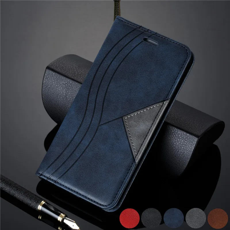 magnetic leather case for huawei p40 lite e p20 p30 lite pro honor 9x 9s 9c 8a 10i 20i y5p y6p y7p y5 y6 y7 2019 2018 phone case free global shipping