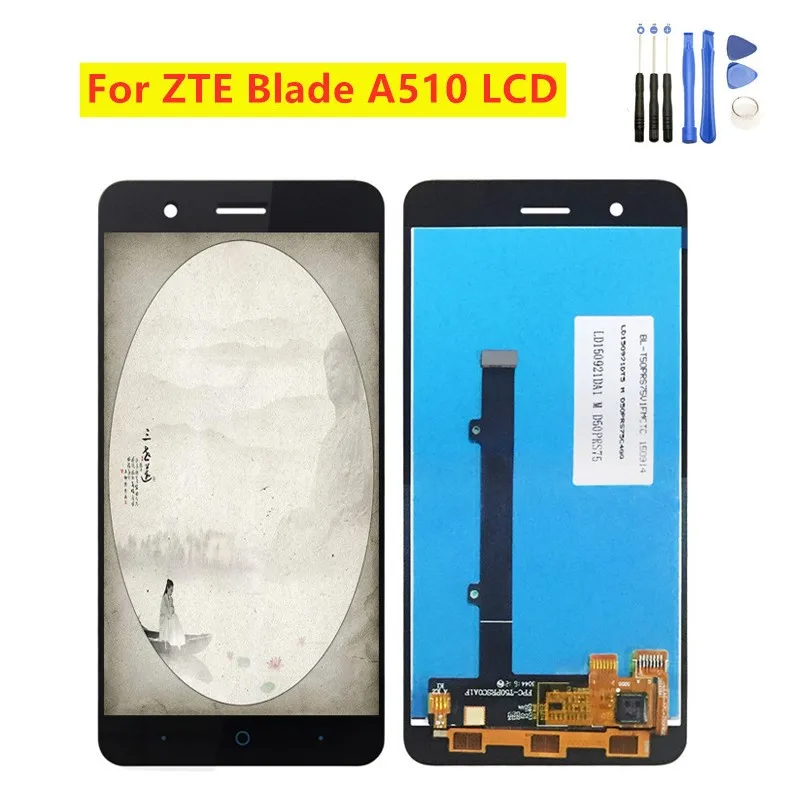 ЖК дисплей 5 0 дюйма для ZTE A510 BA510 BA510C Blade с сенсорным экраном и дигитайзером в сборе