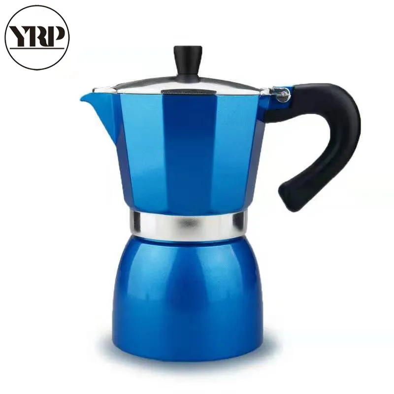 YRPcoffee moka pot Красный Черный 6 чашек эспрессо портативные бариста инструменты