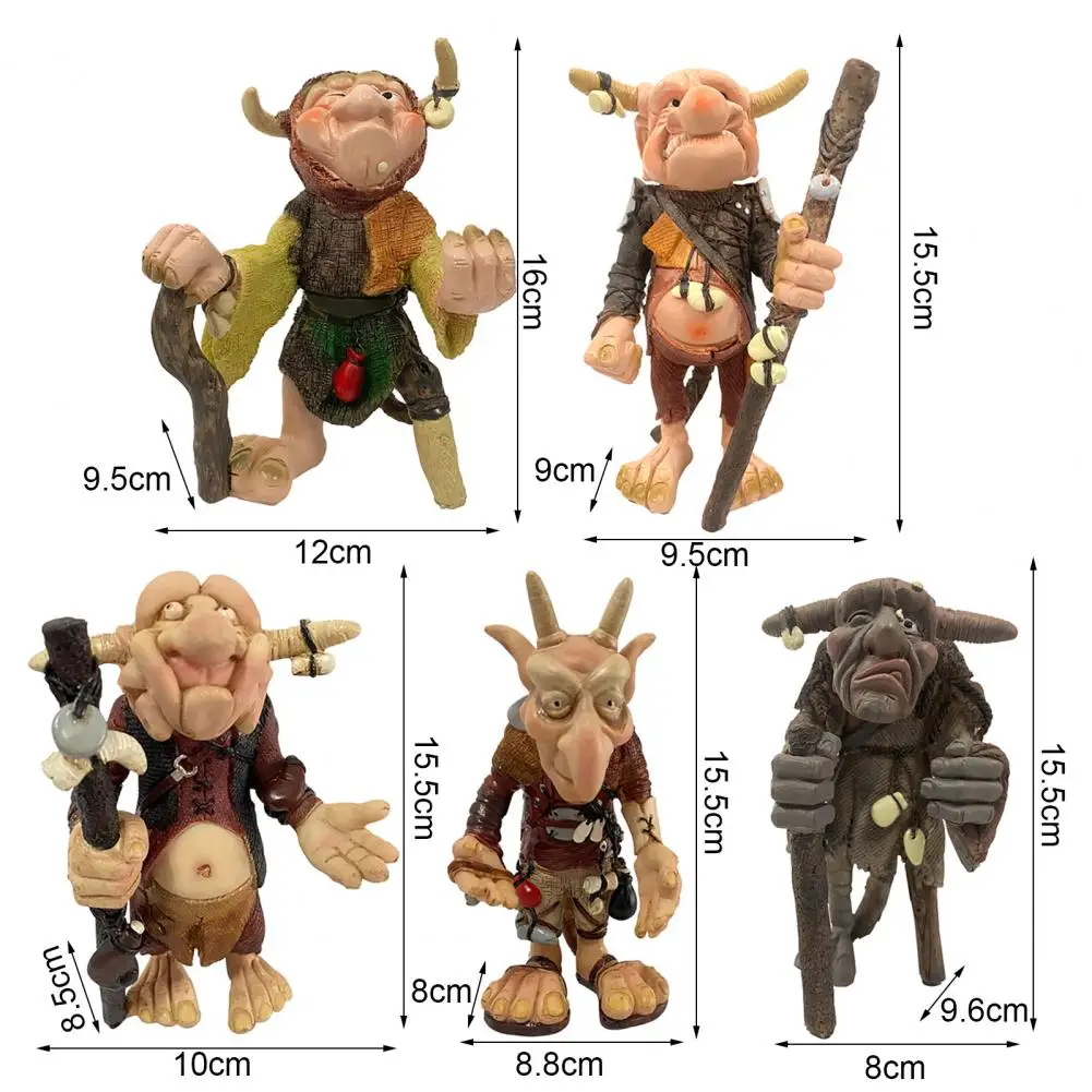 

Gnome Figure Garden Nightmare Statue Horror Gnome Sculpture DIY Toy Halloween Decoration Ornament Enforcer