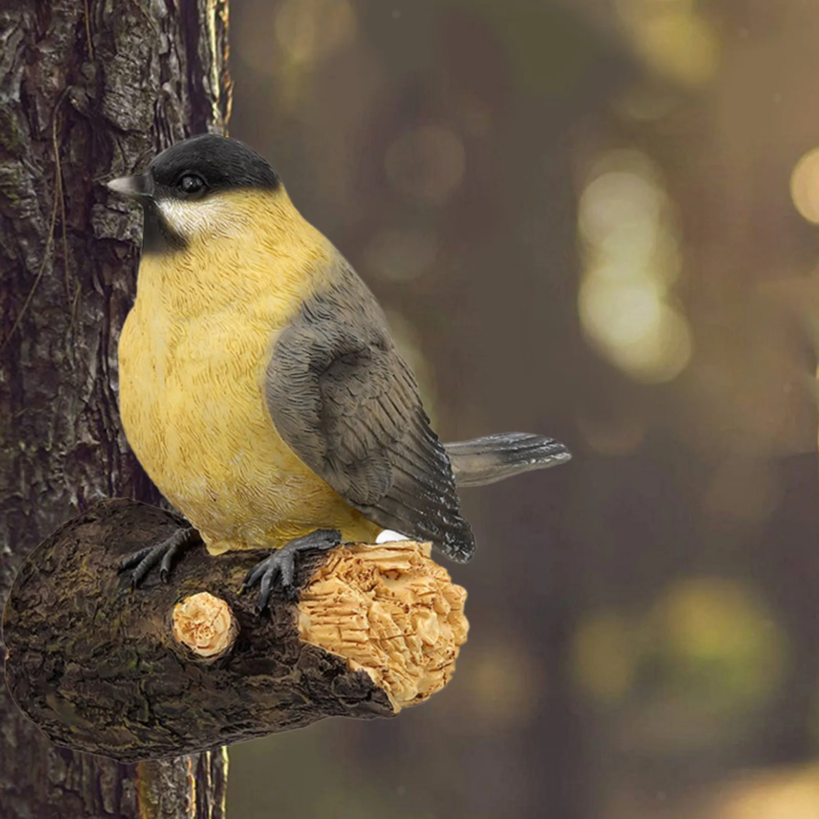 

С птицами на дереве для крылатых птица садовая статуя поддельные открытый декор в виде дерева из смолы Скульптура сад Peeker двор арт-птица Ста...
