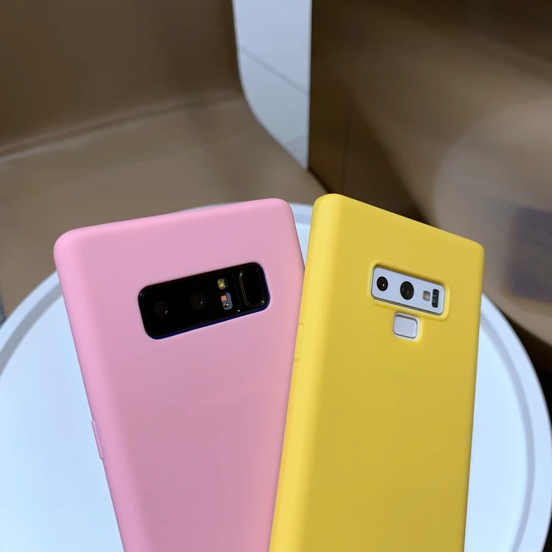 Однотонный матовый Мягкий силиконовый чехол из ТПУ для Samsung Galaxy S10 S9 S8 S10e S7 Edge A6 A8 J4