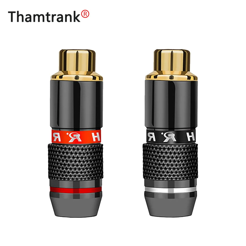 2 шт./1 пара высококачественный RCA разъем позолоченный аудио адаптер черный и