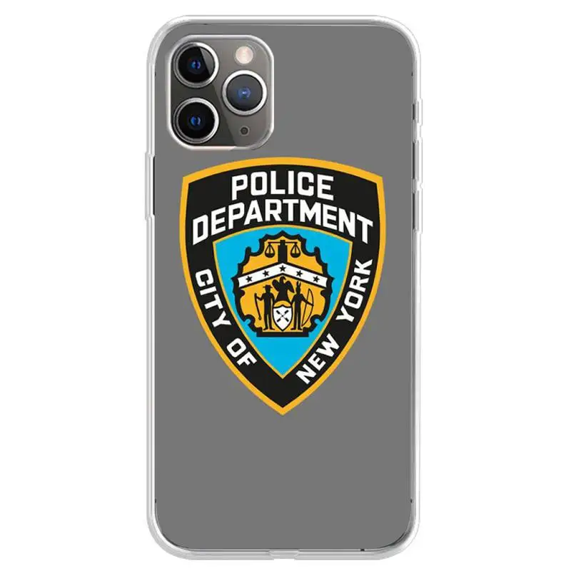 Nypd Phone Case Matching Coque Transparent For Iphone XR 11 12 13 Pro X XS Max 6 7 8 6s Plus SE2020 | Мобильные телефоны и