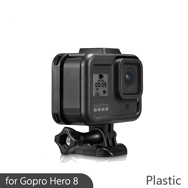 В наличии пластиковая черная рамка крепление для GoPro Hero 8 защитная оболочка HERO