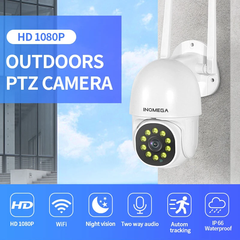 1080p Ptz купольная Ip камера Wifi Cctv облако наружная Безопасность авто трек