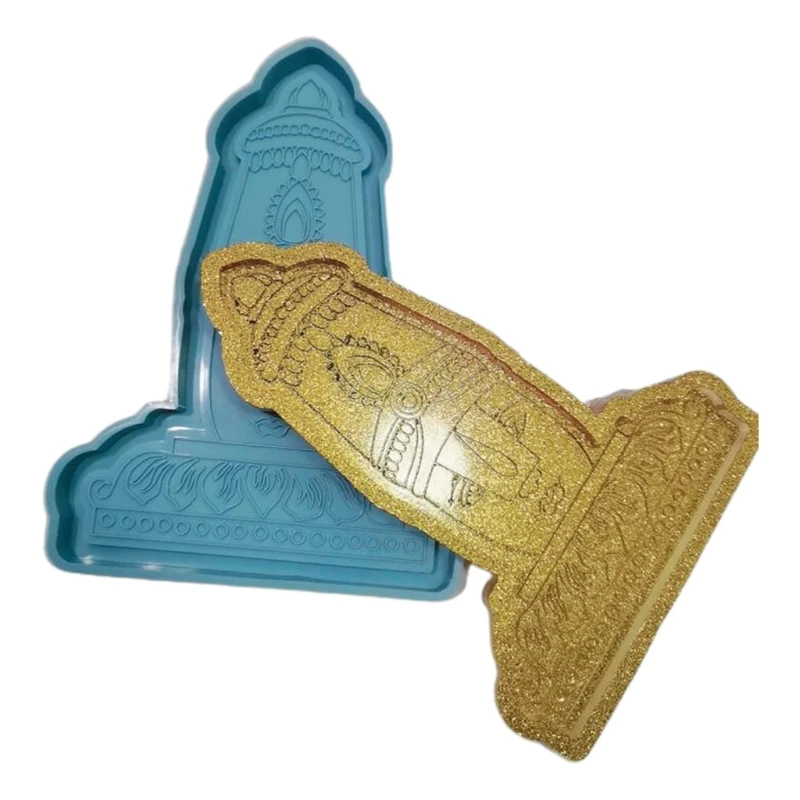 

Handmade Fruit Plate Silicone Mould DIY Crafts Casting Tool Buddha Statue Tray Epoxy Resin Mold C7AE
