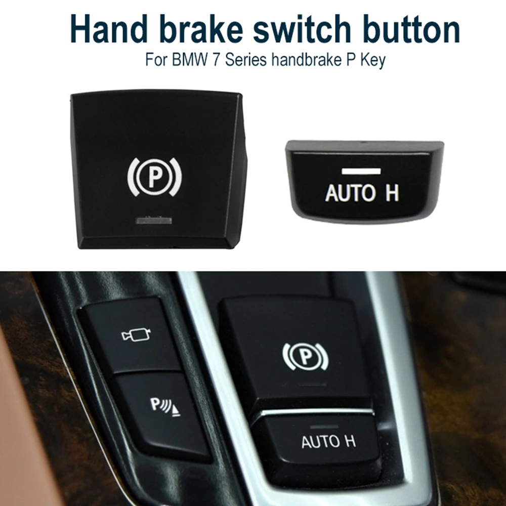 

Car Switch Cover Electronic Handbrake Switch P/H Button Plastic AUTO Panel Switch Cover For BMW 5/7 Series F10 F02 Accessories
