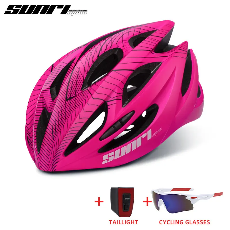 

SUNRIMOON Professional Road Mountain Bike Helmet Ultralight MTB All-terrain Bicycle Helmet Sports Ventilated Riding Cycling USB