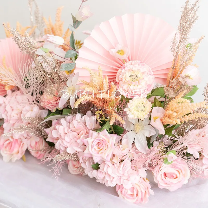Simulation Fake Flower Table Flowers Decoration Wedding Row Floral Props Hotel Welcome Area Decorations | Дом и сад