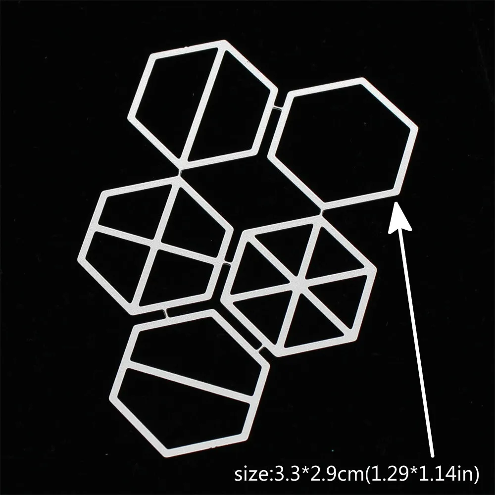 

ZFPARTY Geometric Shapes Metal Cutting Dies Stencils for DIY Scrapbooking Decorative Embossing DIY Paper Cards