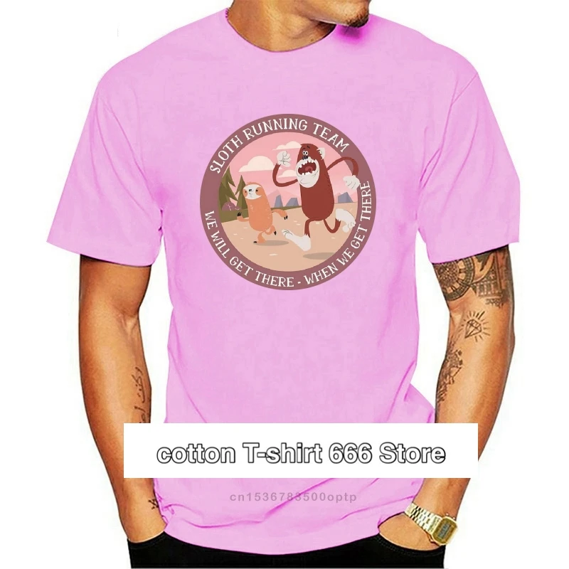 

Забавная Мужская футболка для бега Ленивец, футболка премиум-класса, полноразмерная футболка для мужчин и женщин