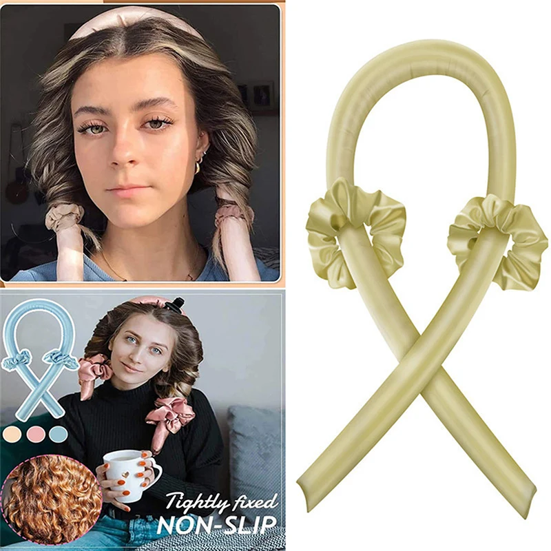 

Новинка, ободок для завивки без тепла, шелковая лента для завивки без тепла, ободок для завивки