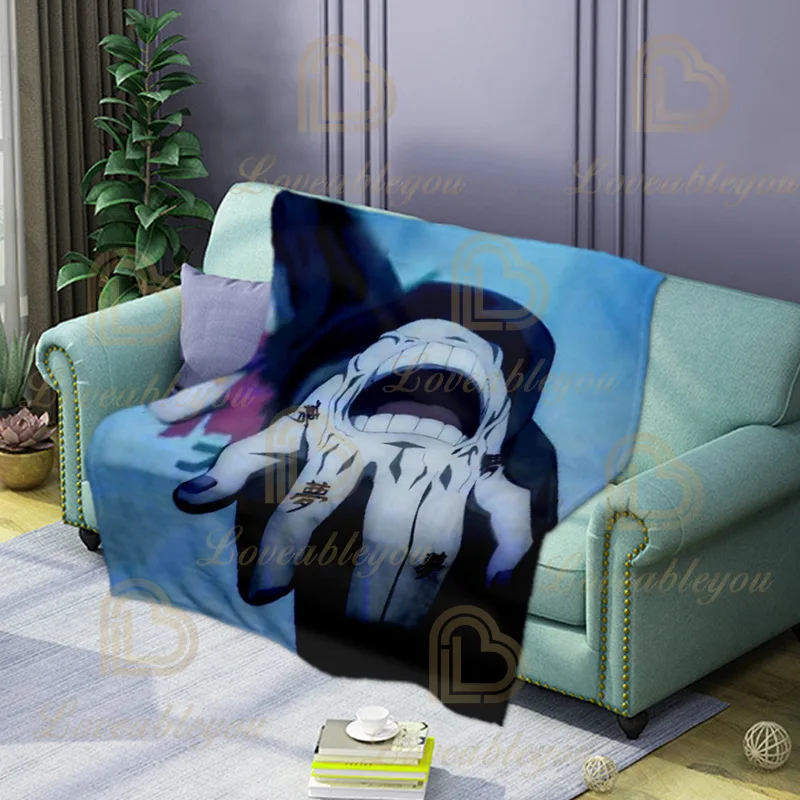 

3d Comfortable Warm Winter Flannelette Fashion Japanese Anime Boys Print Children Adult Soft Sofa Cover Blankets