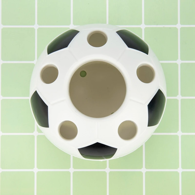 

1PCS Creative Football Pen Holder Plastic Durable Desktop Storage Box Multifunctional Pencil Storage Rack Stationery Office Home