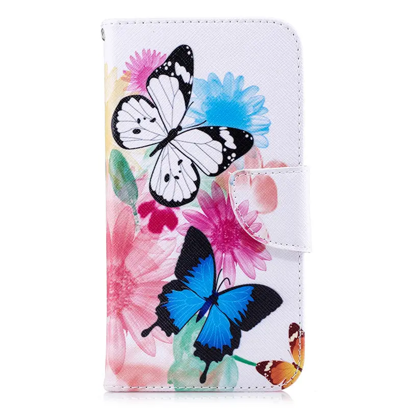 2 Butterflies Чехол для телефона с откидной крышкой чехол для Apple iphone X Xs Xr 11 Pro Max 6 6S 7 8 плюс 5 5S SE Ретро Capa, высокое качество второй кожаный чехол D07G - Цвет: 2 Butterflies