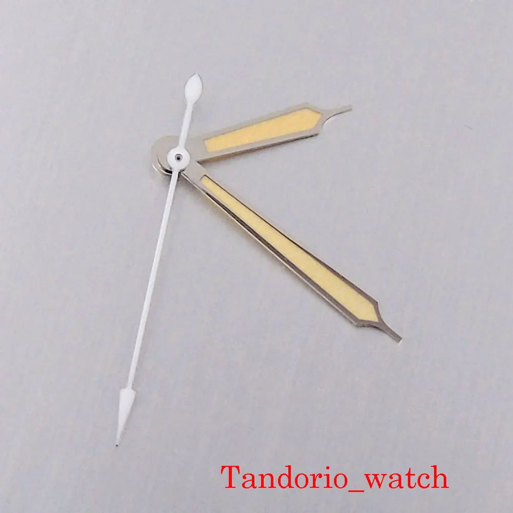 

Зеленые светящиеся стрелки для часов NH35 MIYOTA 8215 821A 8205 Mingzhu 2813 ETA 2824 2836, аксессуары высокого качества