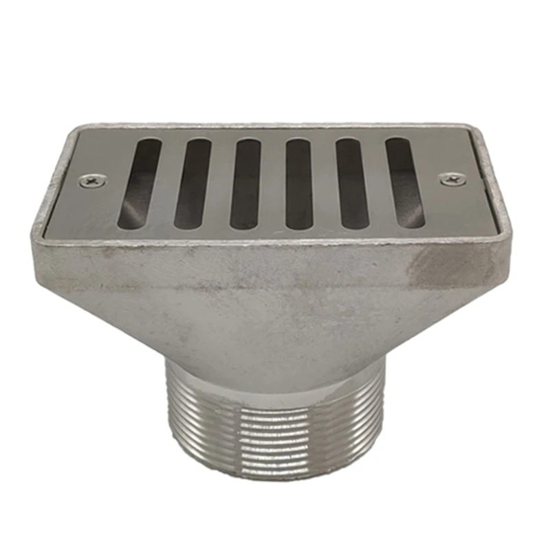 

Stainless Steel Drain Port Water Outlet Strainer Hair Catcher for Swimming Pool K3NA