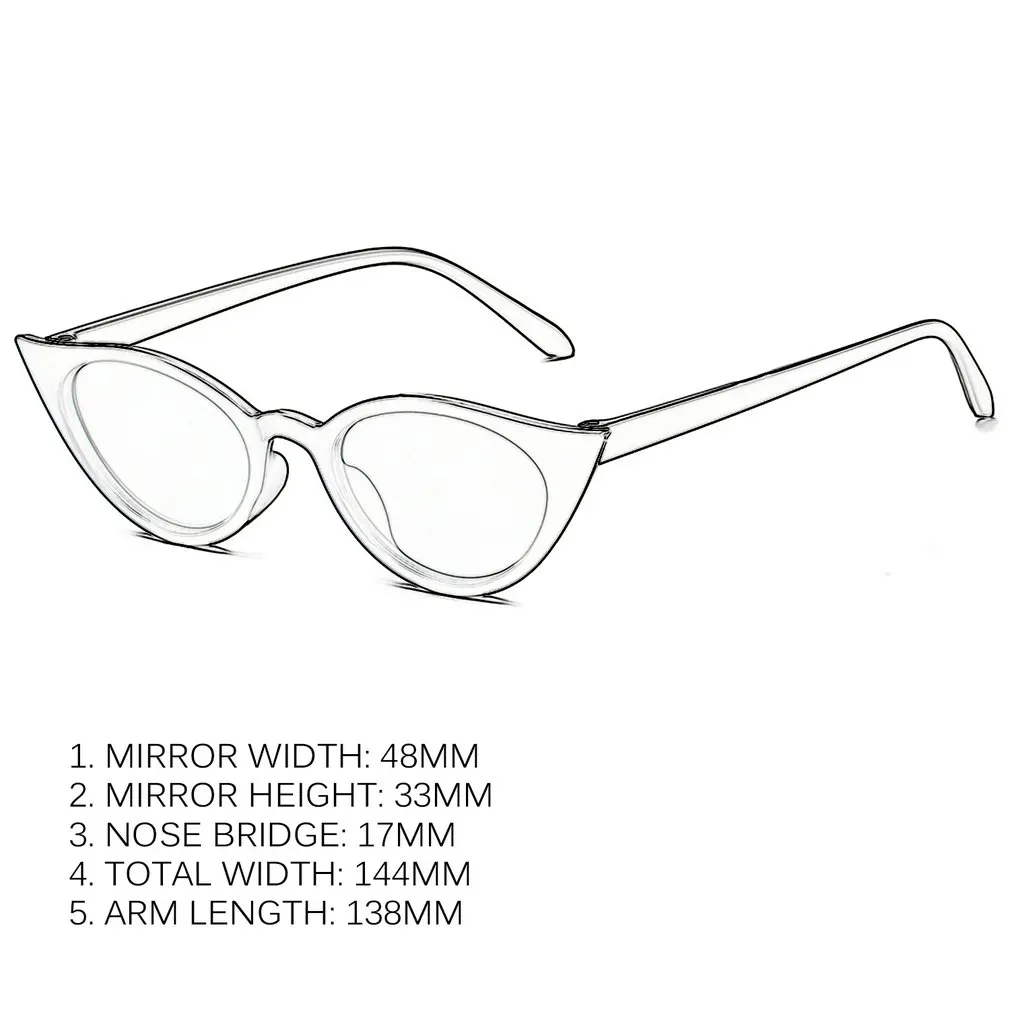 Маленькая оправа ретро солнцезащитные очки для женщин Кошачий глаз Uv400 женские s