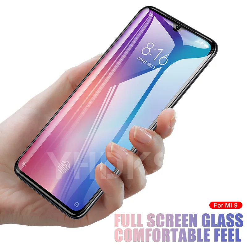 9D закаленное стекло на Xiaomi mi 9 CC9 CC9E mi 8 SE A1 A2 A3 Lite Pocophone F1 Защитная пленка для экрана