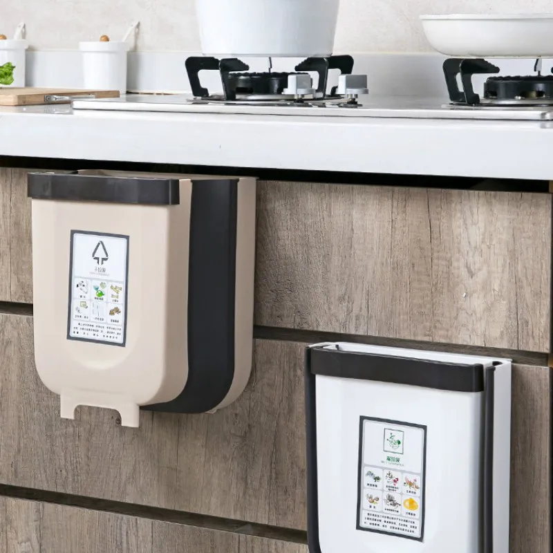 Складная корзина для мусора бумаги кухни или машины настенная хранения и отделки