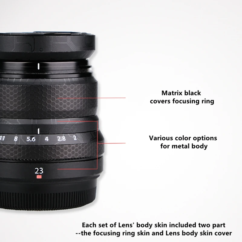 Премиум наклейка для объектива Fuji XF35F2 пленка FUJIFILM Fujinon XF35mmF2 R WR Защитная крышка |