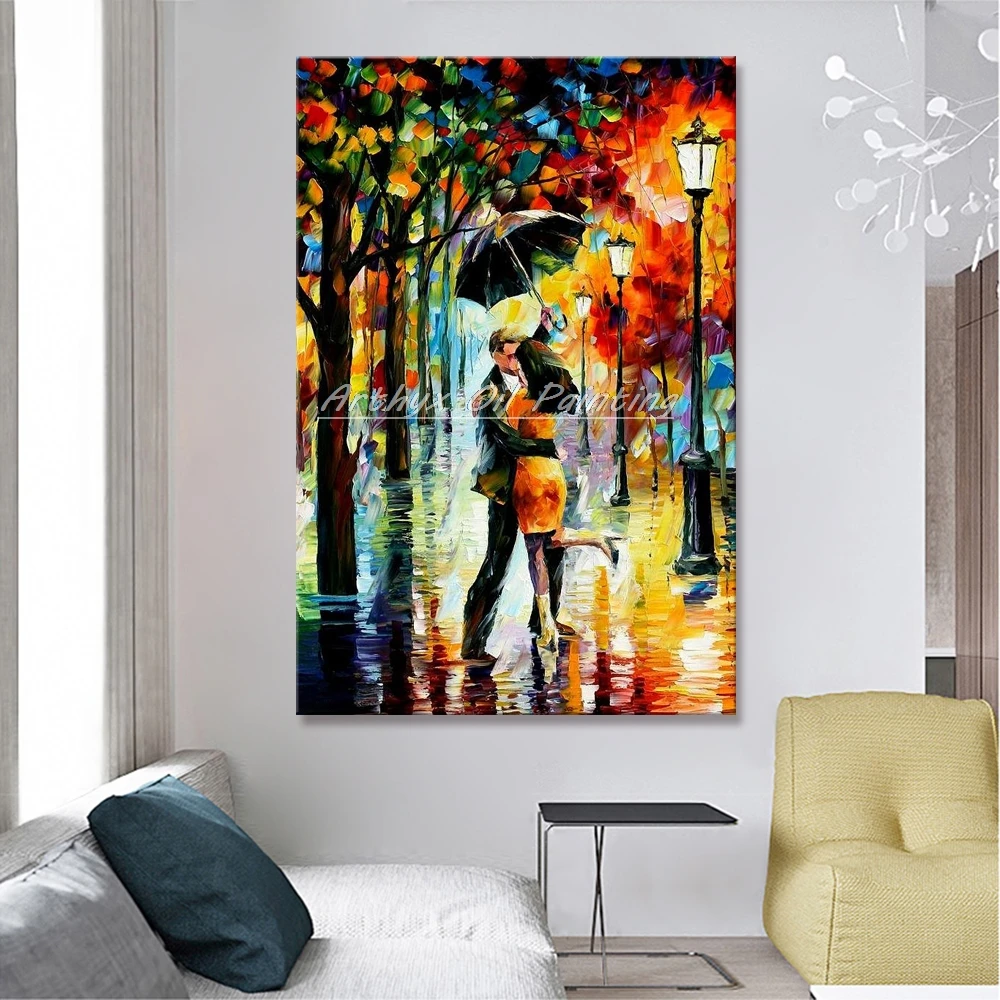 Современное настенное искусство домашний декор Ручная роспись палитра нож