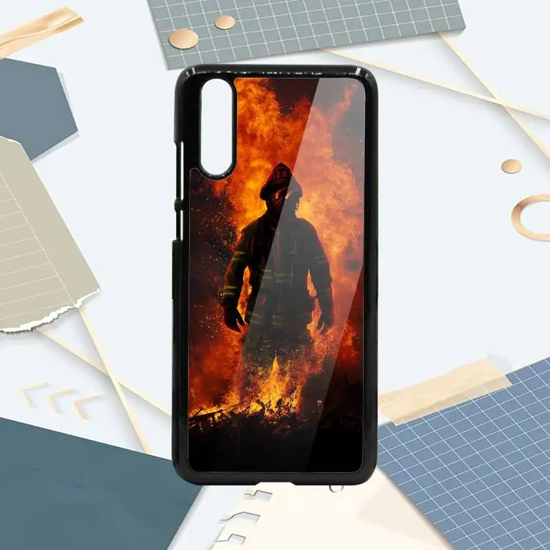

Firefighter Heroes Super hero Phone Case PC For Samsung galaxy S note 8 9 20 10 e lite2019 plus pro ultra