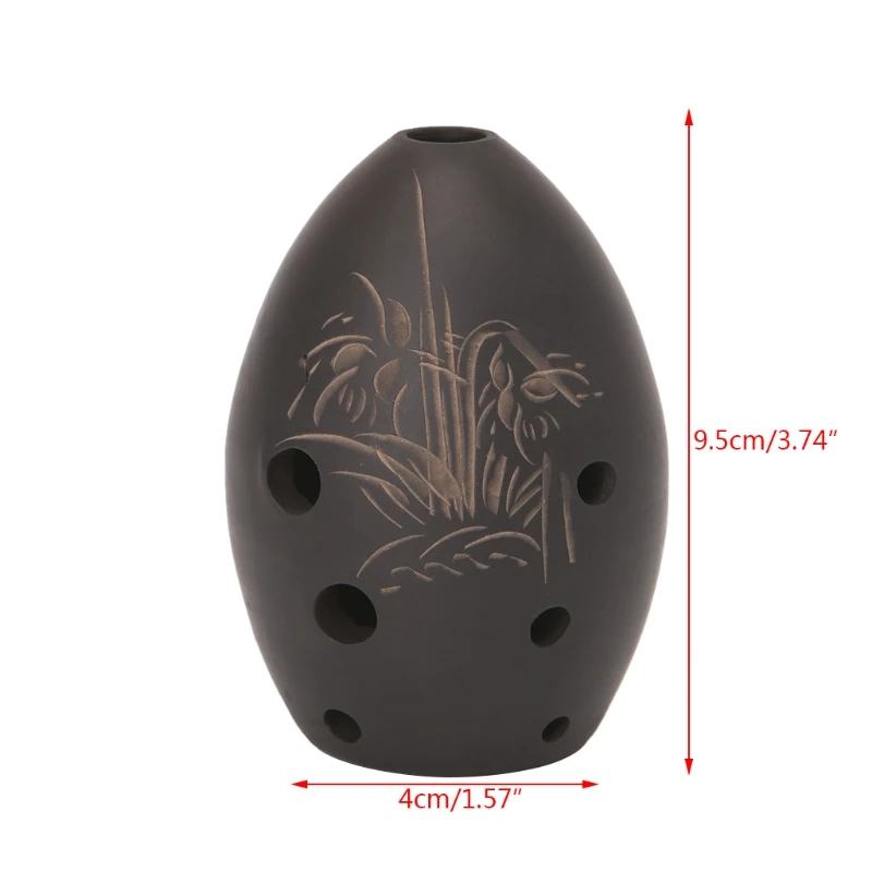8 отверстий Ocarina Black Clay Xun музыкальный инструмент для детей подарок начинающих |