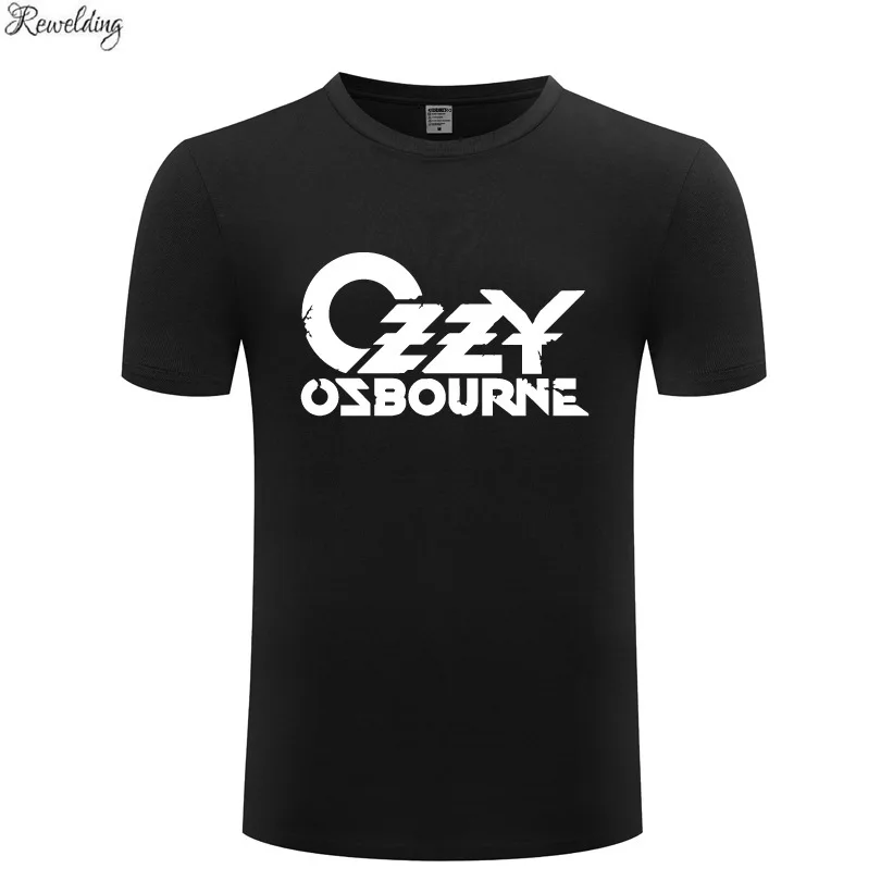 Музыкальная рок Оззи Озборна рваные футболки Для мужчин в стиле хип хоп короткий