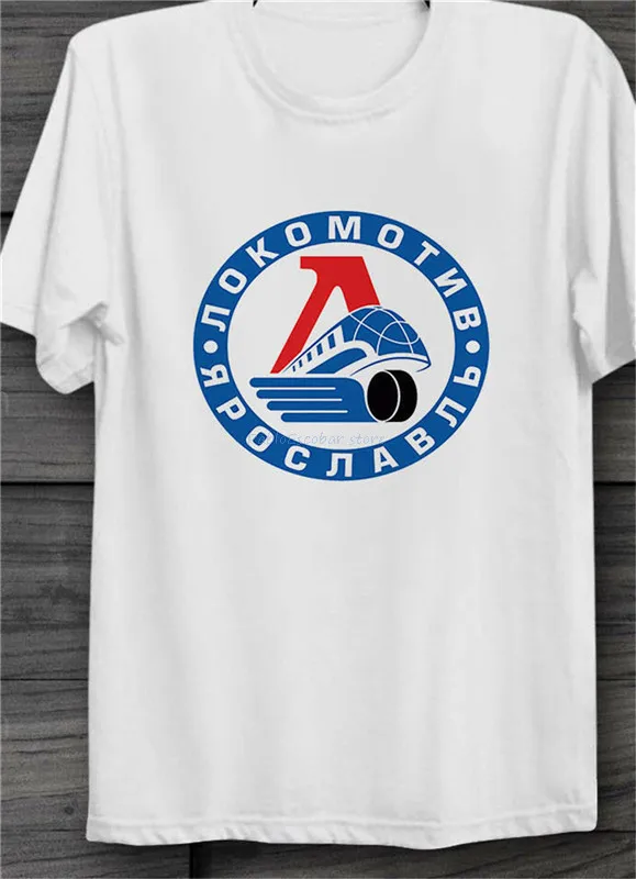 Футболка унисекс lokomothv Yaroslavl для хоккея с шайбой русская ретро Москва атлетика