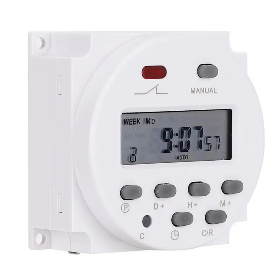 12V 16A Weekly Timer Switch Microcomputer On Off Control Programmable Time Relay hot |